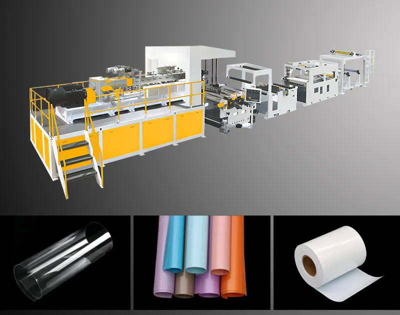 Plastic sheet extrusion machines