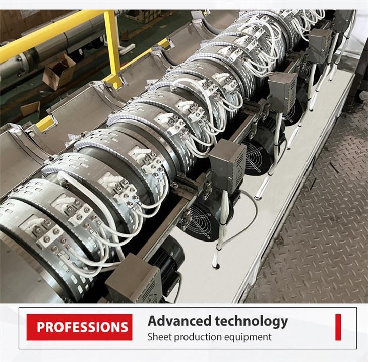 Single Screw Plastic Sheet Extruder PET Sheet Extrusion Production Line